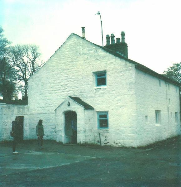 1983, Woolly and his sister Margaret outside Lowlands Farm, from Jill.jpg - 1983 - Woolly and his sister Margaret at Lowlands Farm [photo: Jill Wolstenholme]