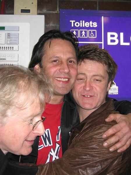 WW, KT and CF by Paula Southern.jpg - Woolly, Kim and Craig, The Bloomsbury Theatre, London, 27th November, 2004 [photo: Paula Southern]
