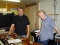 2006 Woolly doing his Brian Sewell impression, with Martin Smith in the Tron workshop