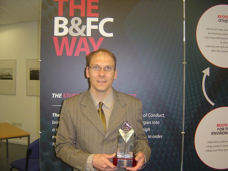 awards et al 2 016.JPG - Norbert with the award, June 28th, 2012.